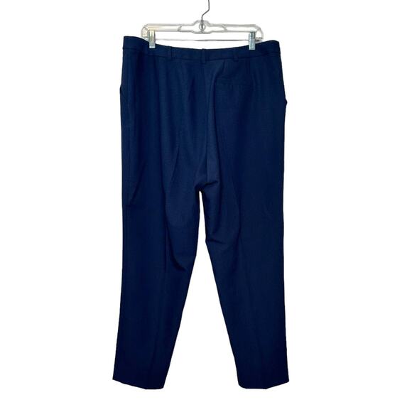 Asos navy blue flat front pants size 14 - Picture 2 of 9